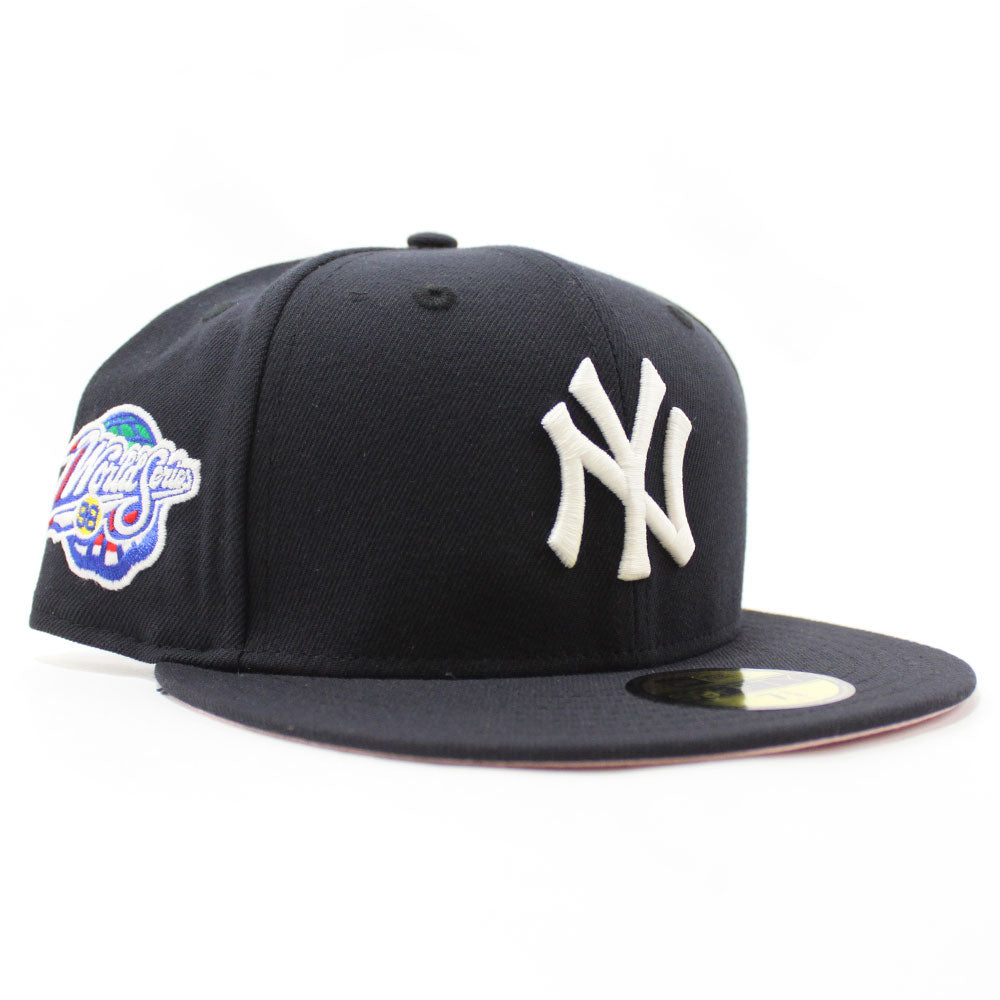 New Era New York Yankees World Series 1998 Navy and Pink Edition 59Fifty  Fitted Cap