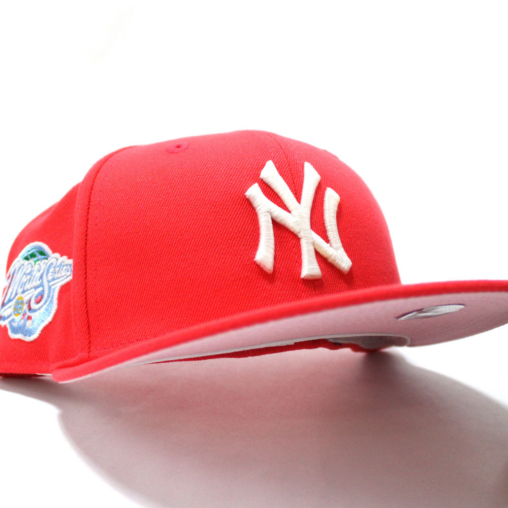 New York Yankees 1998 World Series 59Fifty New Era Fitted Hat (Brown Pink  Under Brim)