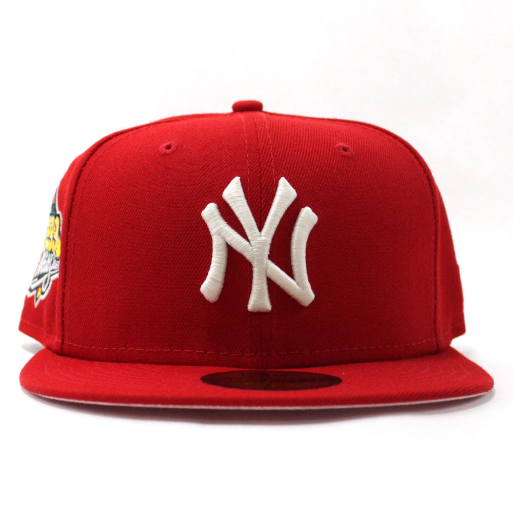 Red fitted cheap yankees hat