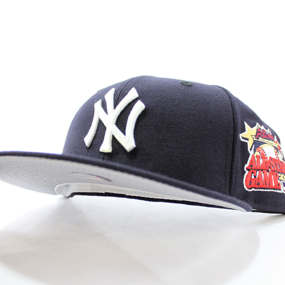 New York Yankees 2000 World Series 59FIFTY New Era Fitted Hats (Navy Gray Under BRIM) - NY Fitteds - Grey Bottom Custom 59FIFTY Caps 7 1/4