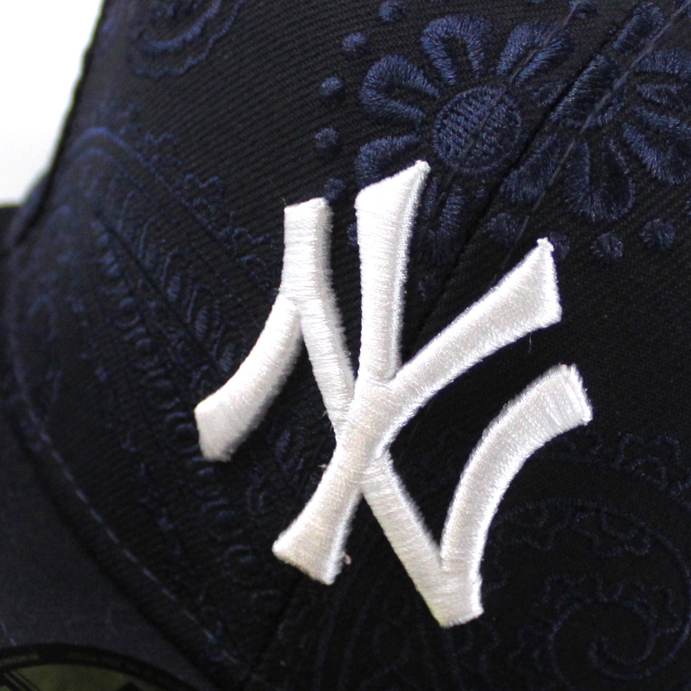 New York Yankees MLBSWIRL New Era 59Fifty Fitted Hat (Navy Gray Under ...