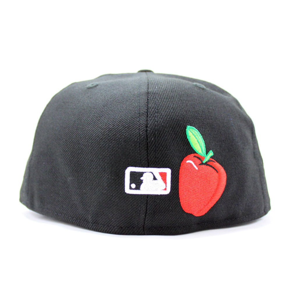 New York Yankees Rose Team Flag 59Fifty New Era Fitted Hat (Black Pink ...