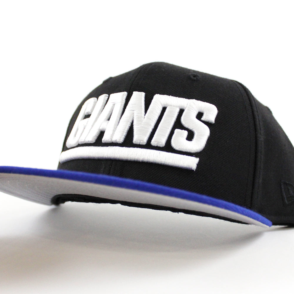 New York Giants New Era 59Fifty Fitted Hat Jet Black Forza Azure Air ECAPCITY