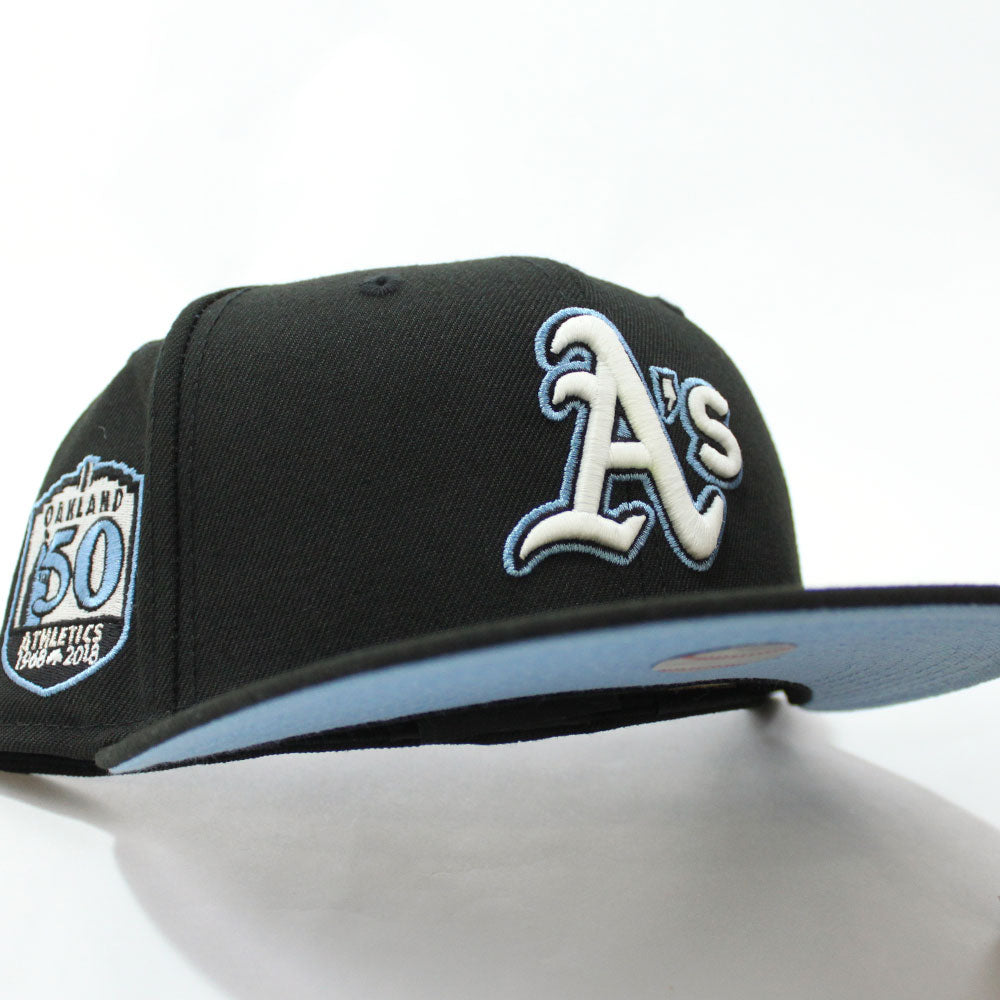 Oakland Athletics 2-Tone Color Pack 59FIFTY Fitted Hat - Light Blue/ Charcoal BLFSTC / 7 1/4