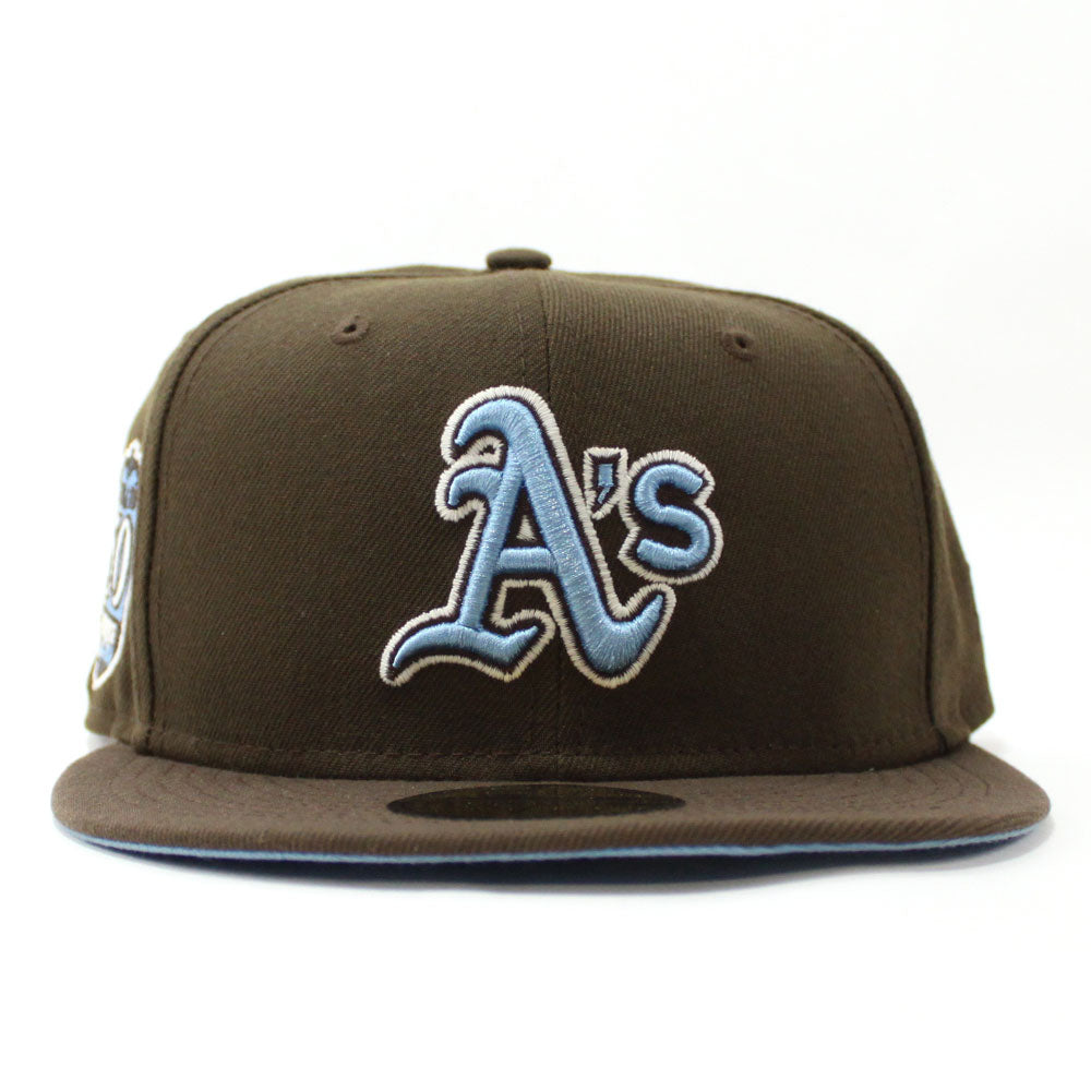 Oakland Athletics 2-Tone Color Pack 59FIFTY Fitted Hat - Light Blue/ Charcoal BLFSTC / 7 1/4