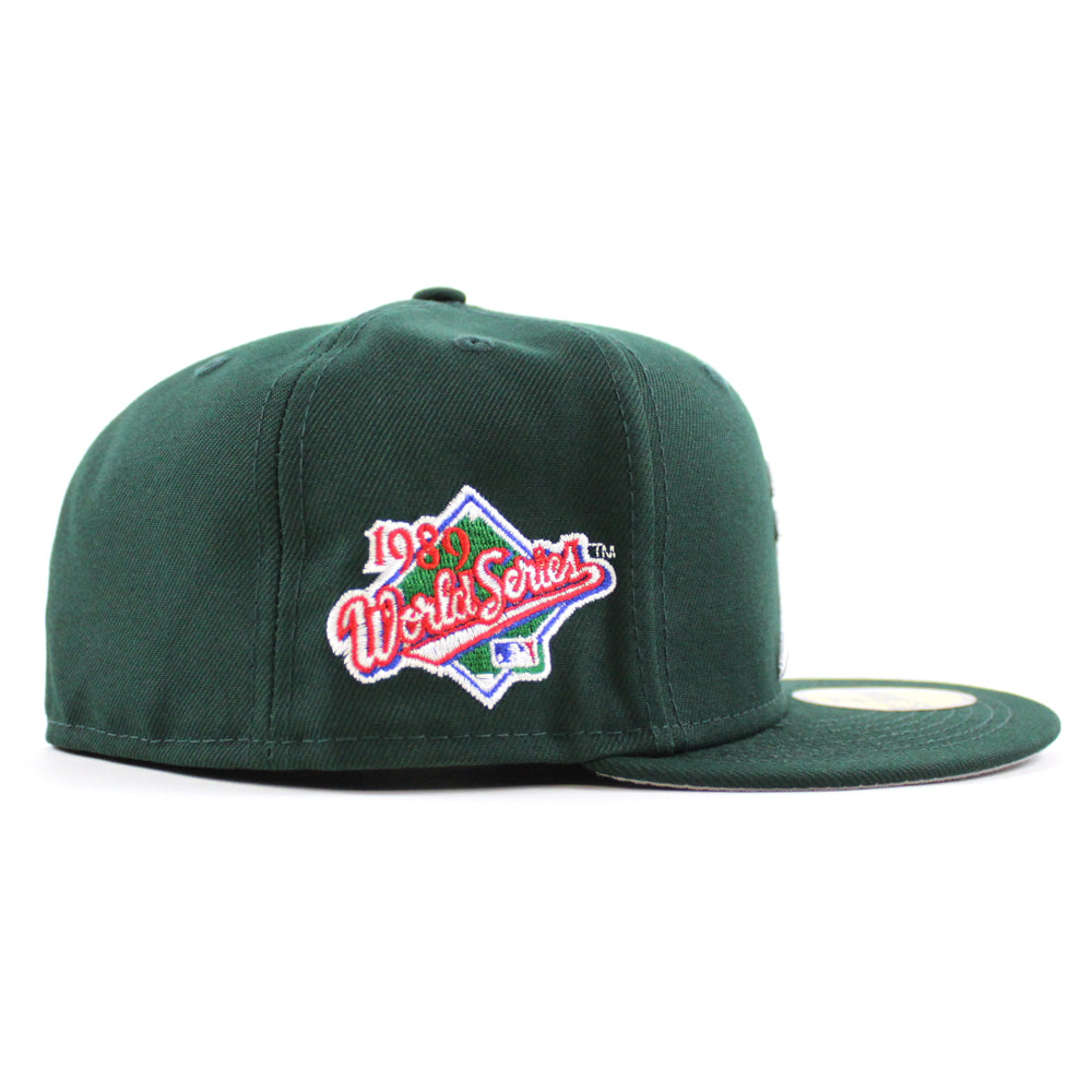 Oakland Athletics 1989 World Series New Era 59Fifty Fitted Hat (Chrome –  ECAPCITY