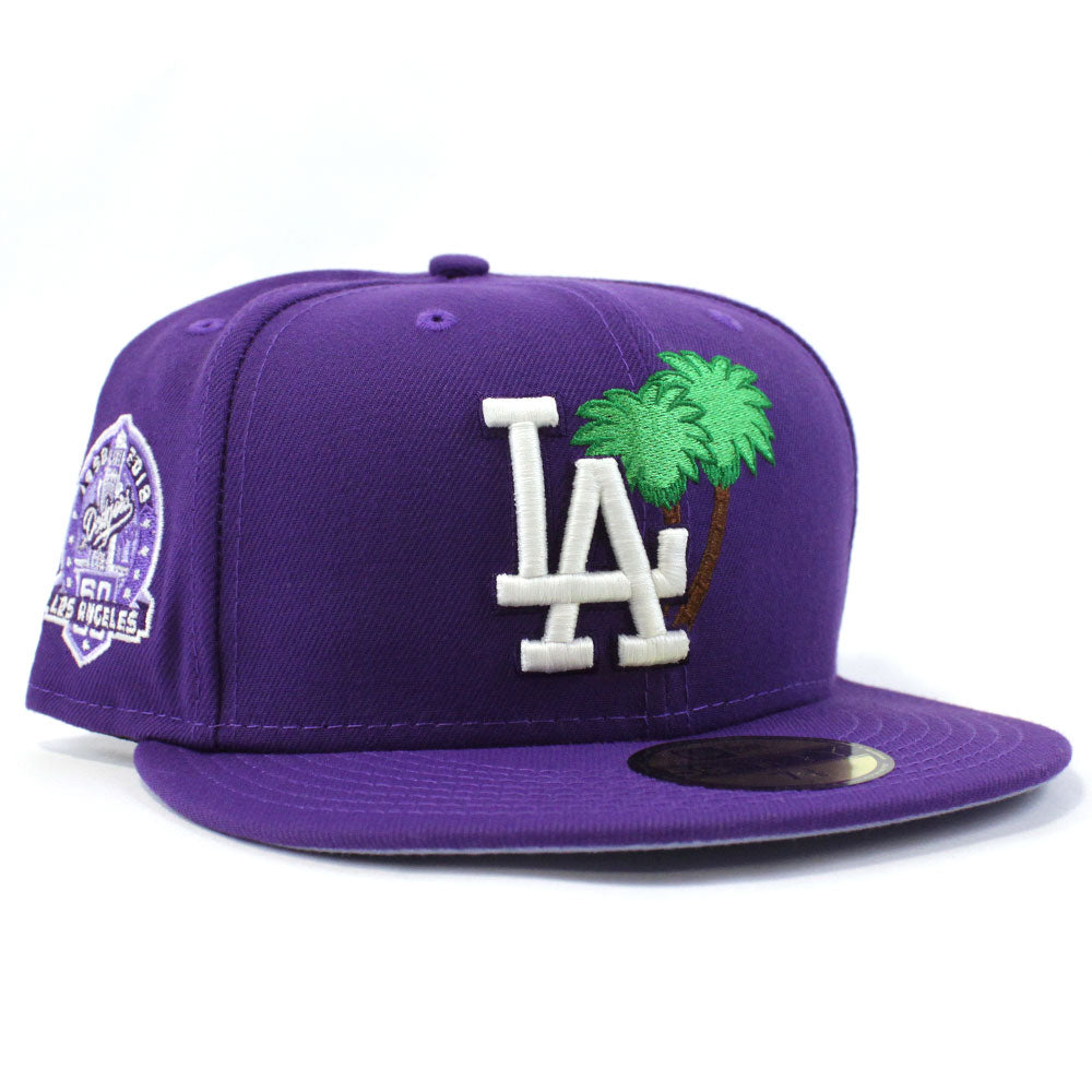 Los Angeles Dodgers Black Palm Tree 1980 ASG 59Fifty Fitted Hat by MLB x  New Era