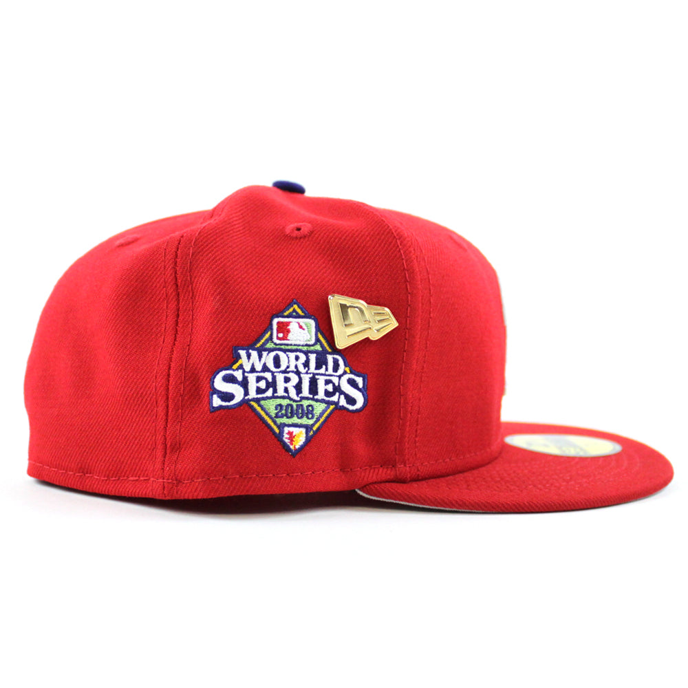 Philadelphia Phillies 2008 World Series New Era 59Fifty Fitted Hat 59FIFTY DAY Team color Gray Under Brim