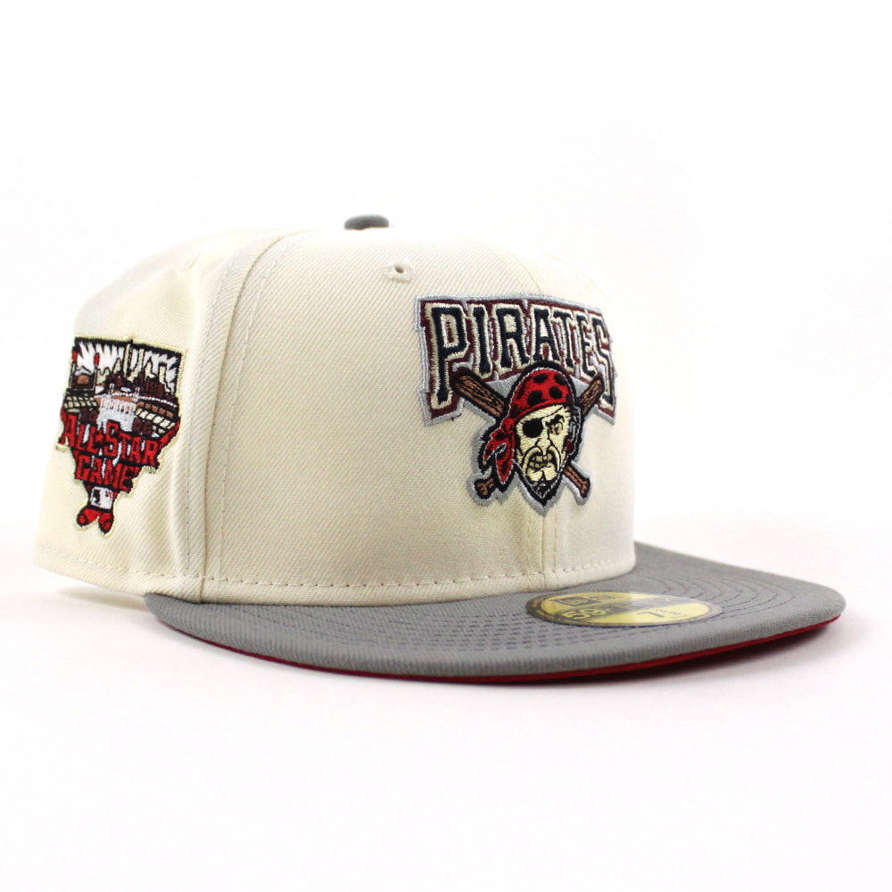 Pittsburgh Pirates 2006 All Star Game 59Fifty New Era Fitted Hat (Chrome  Misty Scarlet Under Brim)