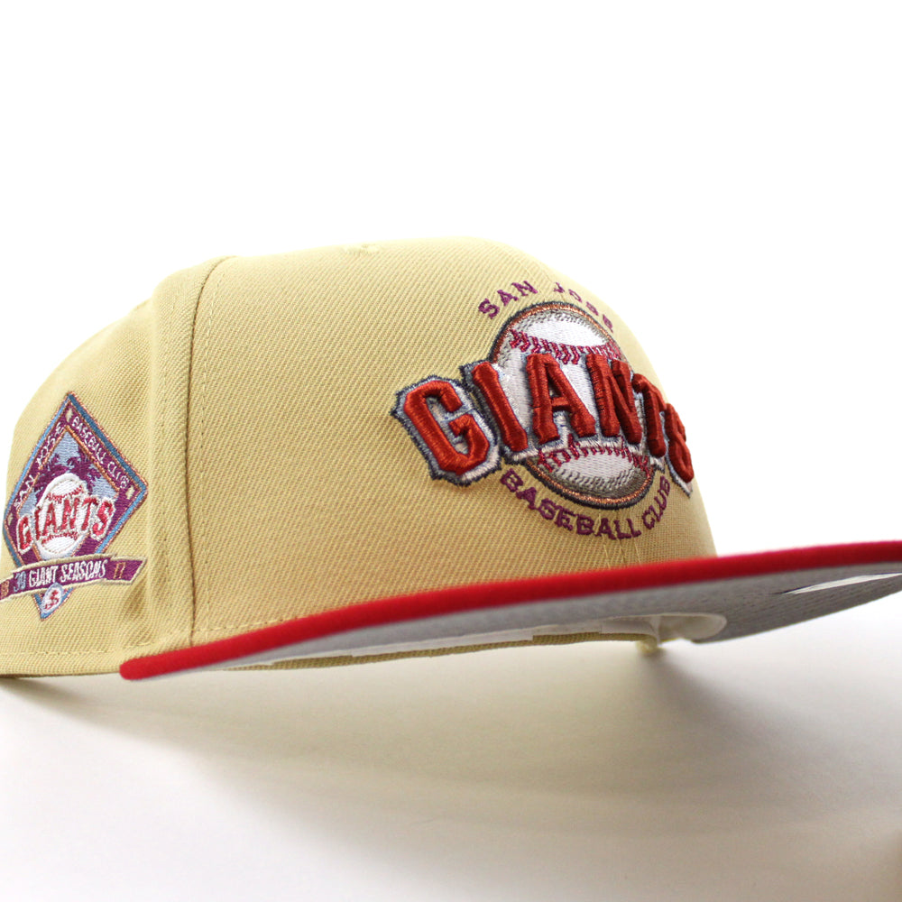 SAN JOSE GIANTS 30th Anniversary New Era 59Fifty Fitted Hat Vegas Gol ECAPCITY