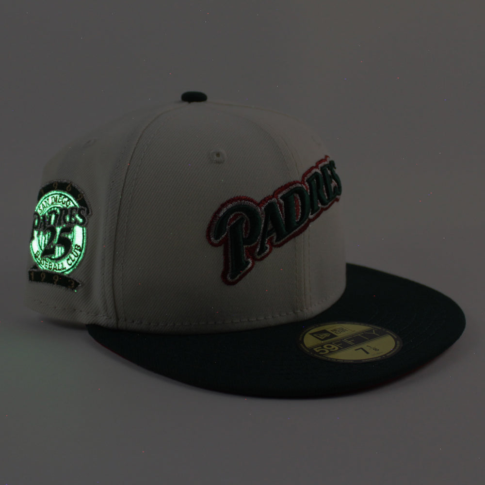 New Era 59Fifty San Diego Padres Fitted Black White Hat