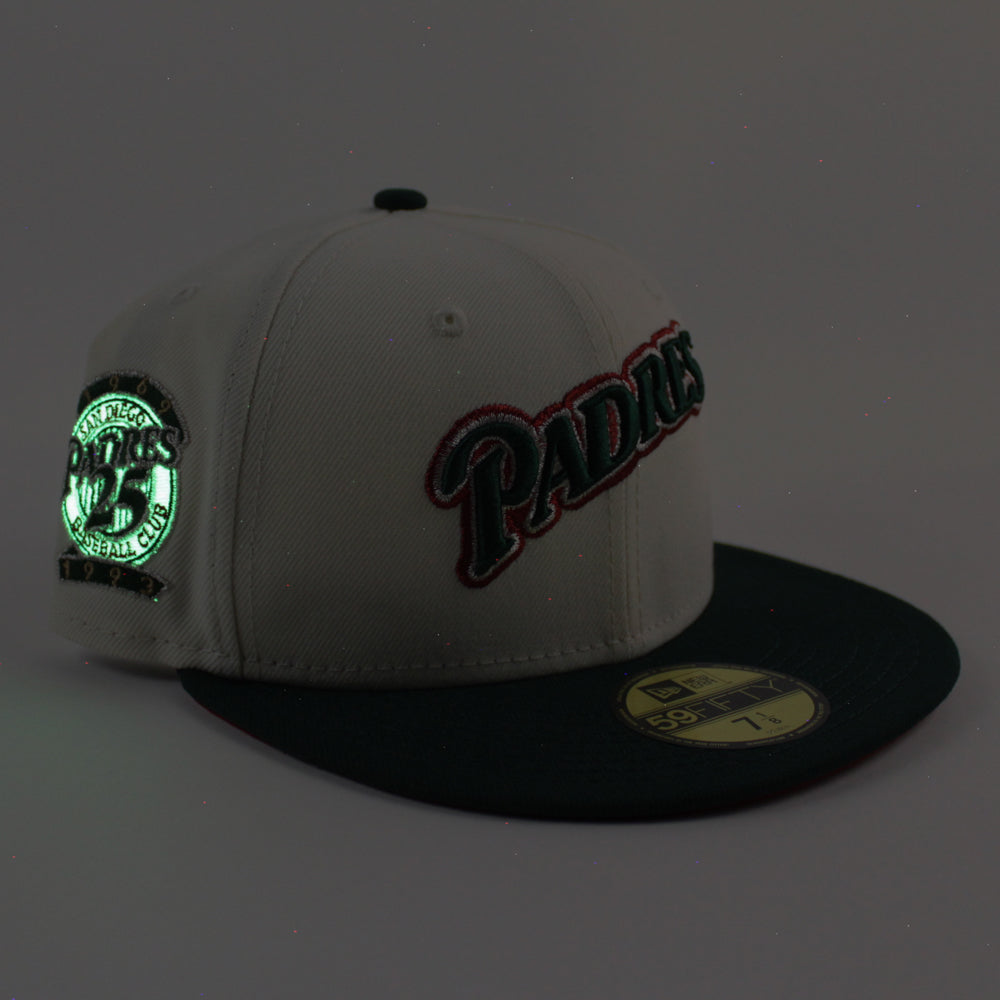 san diego padres fitted hats black