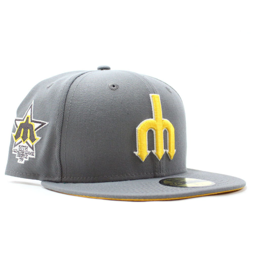 Seattle Mariners New Era White/Yellow Home Run Derby 2016 All-Star Game Patch Authentic Collection 59FIFTY Fitted Hat