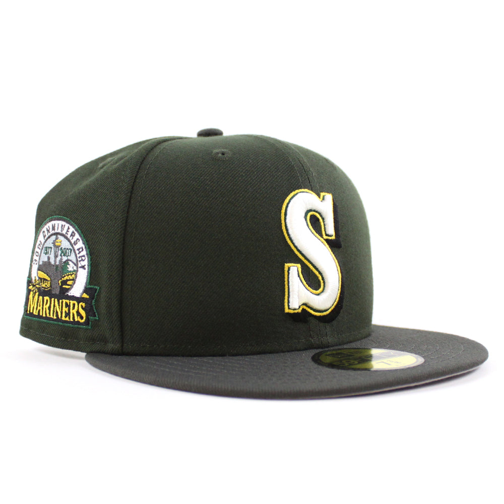 Seattle Mariners 30TH Anniversary New Era 59Fifty Fitted Hat (Seaweed ...