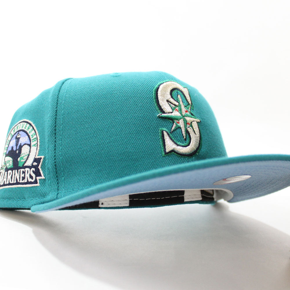Men’s Seattle Mariners Navy Aqua Centennial Collection 59FIFTY Fitted Hats