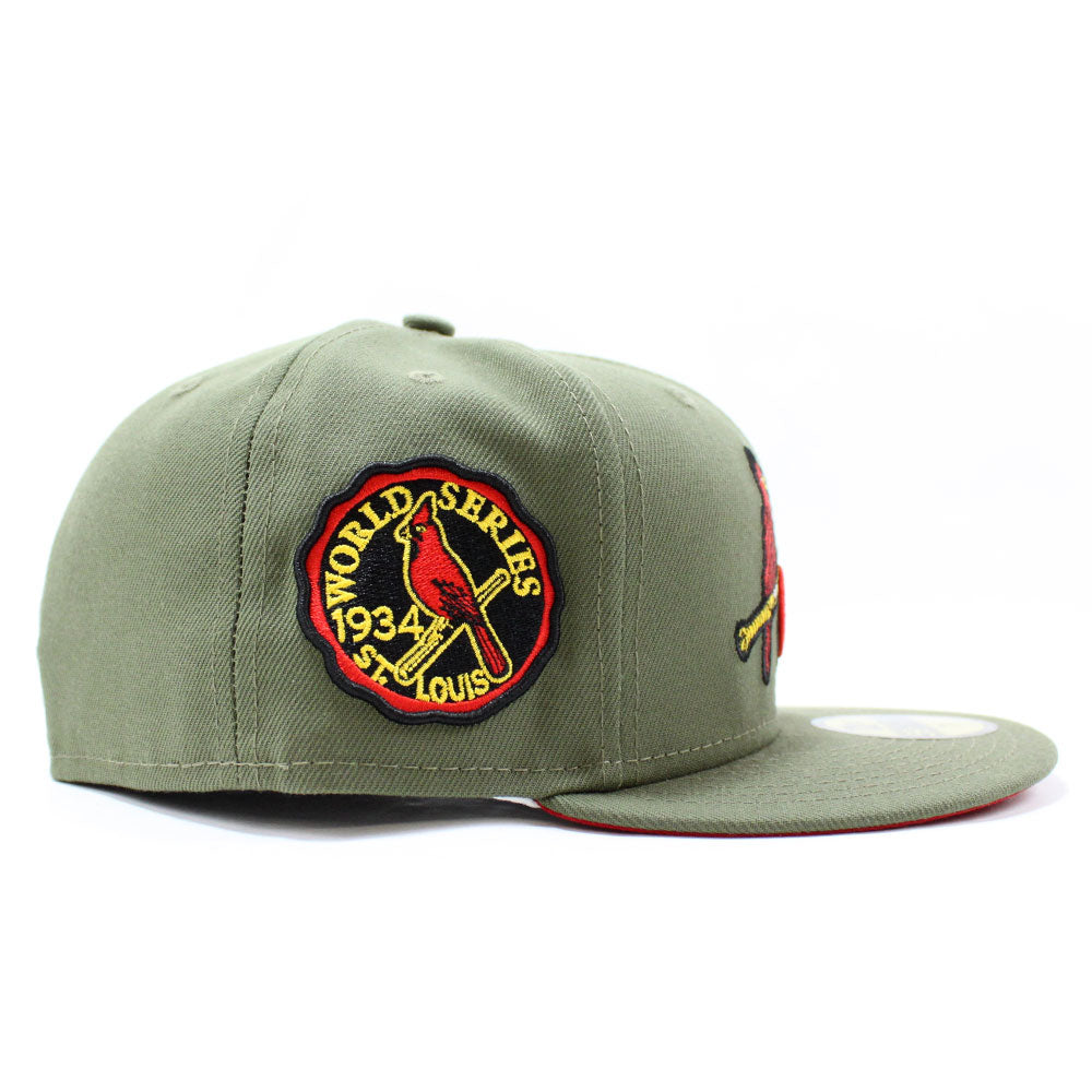 New Era 59Fifty St. Louis Cardinals￼ Fitted Hat Camel Edition Green UV-7 1/2