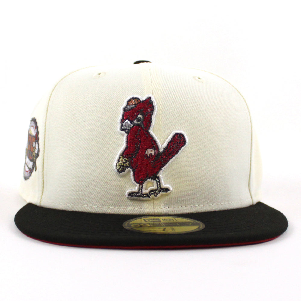 St. Louis Cardinals 125th Anniversary New Era 59FIFTY Fitted Hat (Chrome White Black Pinot Red Under BRIM) 8