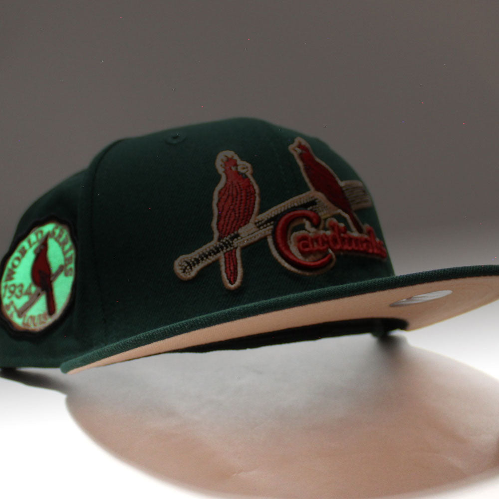 St. Louis Cardinals 1942 World Series New Era 59FIFTY Fitted Hat (59FIFTY Day - Team Color Green Under BRIM) 7 1/4