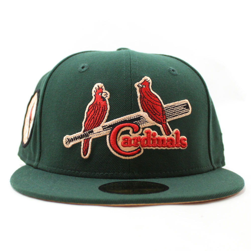 New Era 59Fifty St. Louis Cardinals￼ Fitted Hat Camel Edition Green UV-7  1/2