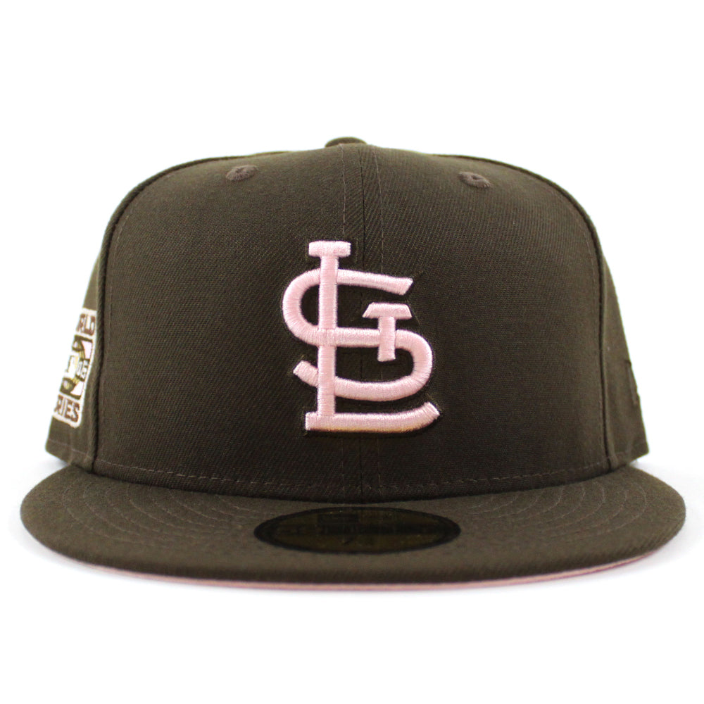 St. Louis Cardinals PINSTRIPE Wheat-Brown Fitted Hat