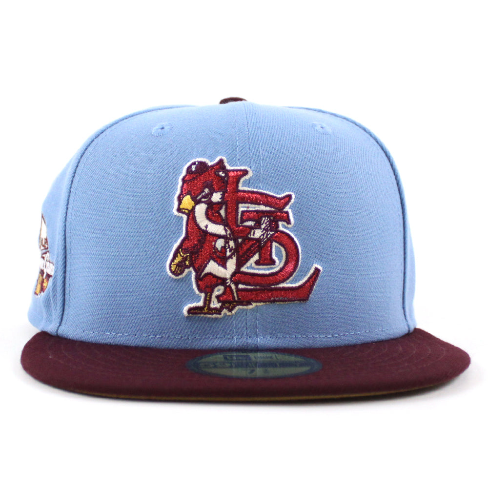 St. Louis Cardinals New Era Logo White 59FIFTY Fitted Hat - Sky Blue