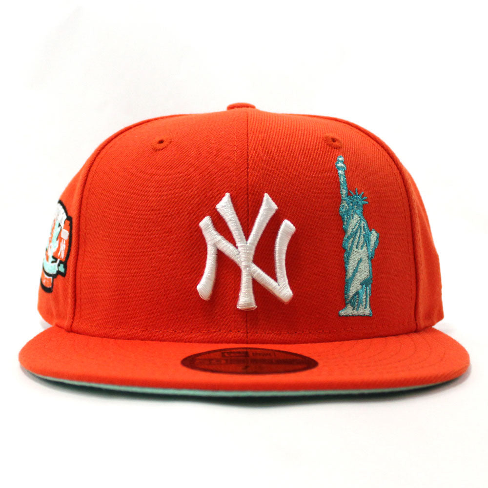 Blue and orange yankee hat Outlet