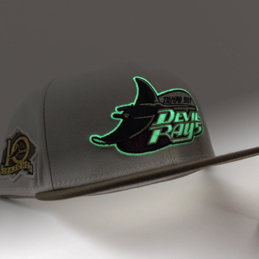 Tampa Bay Devil Rays 10th Season Anniversary New Era 59Fifty Fitted Ha ...