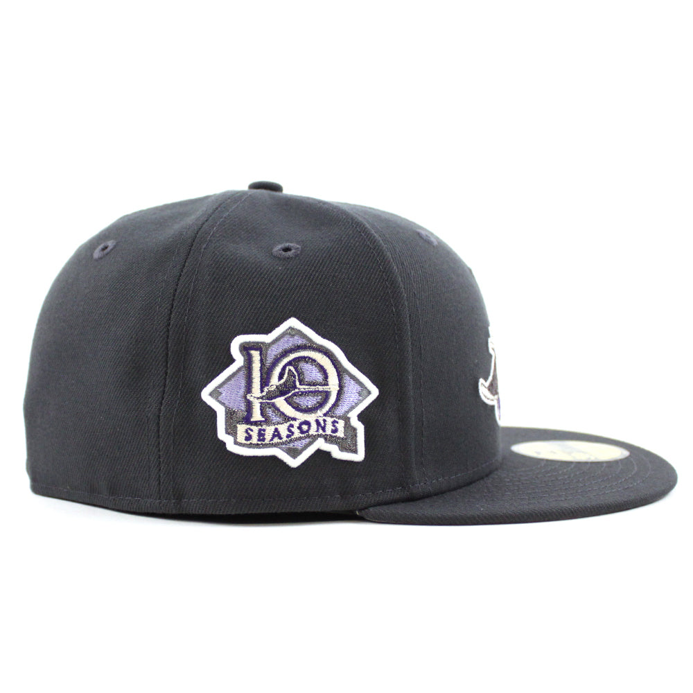 Tampa Bay Devil Rays 10th Season New Era 59Fifty Fitted Hat (GITD Dark ...