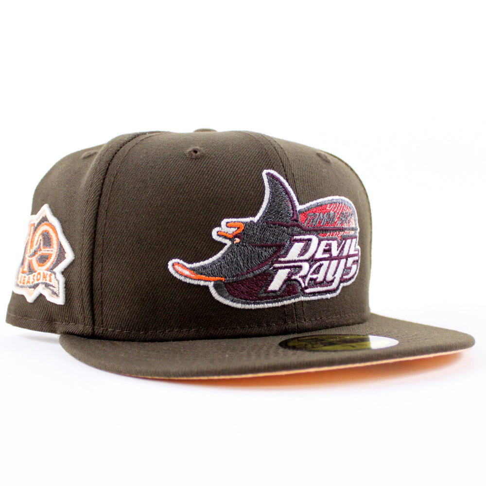 Tampa Bay Devil Rays 10th Season New Era 59Fifty Fitted Hat (GITD Waln ...