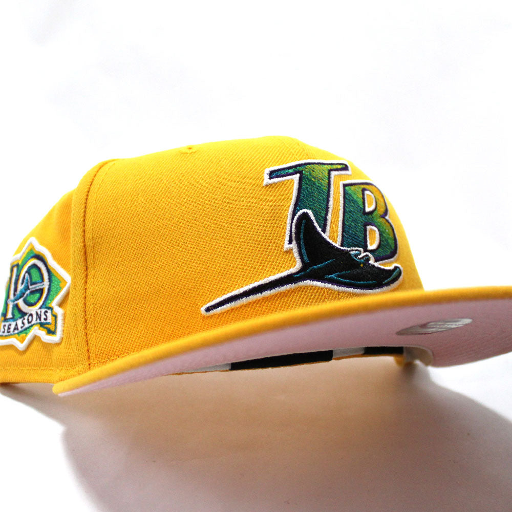 Tampa Bay Devil Rays 10th Season New Era 59Fifty Fitted Hat (Yellow Pi –  ECAPCITY