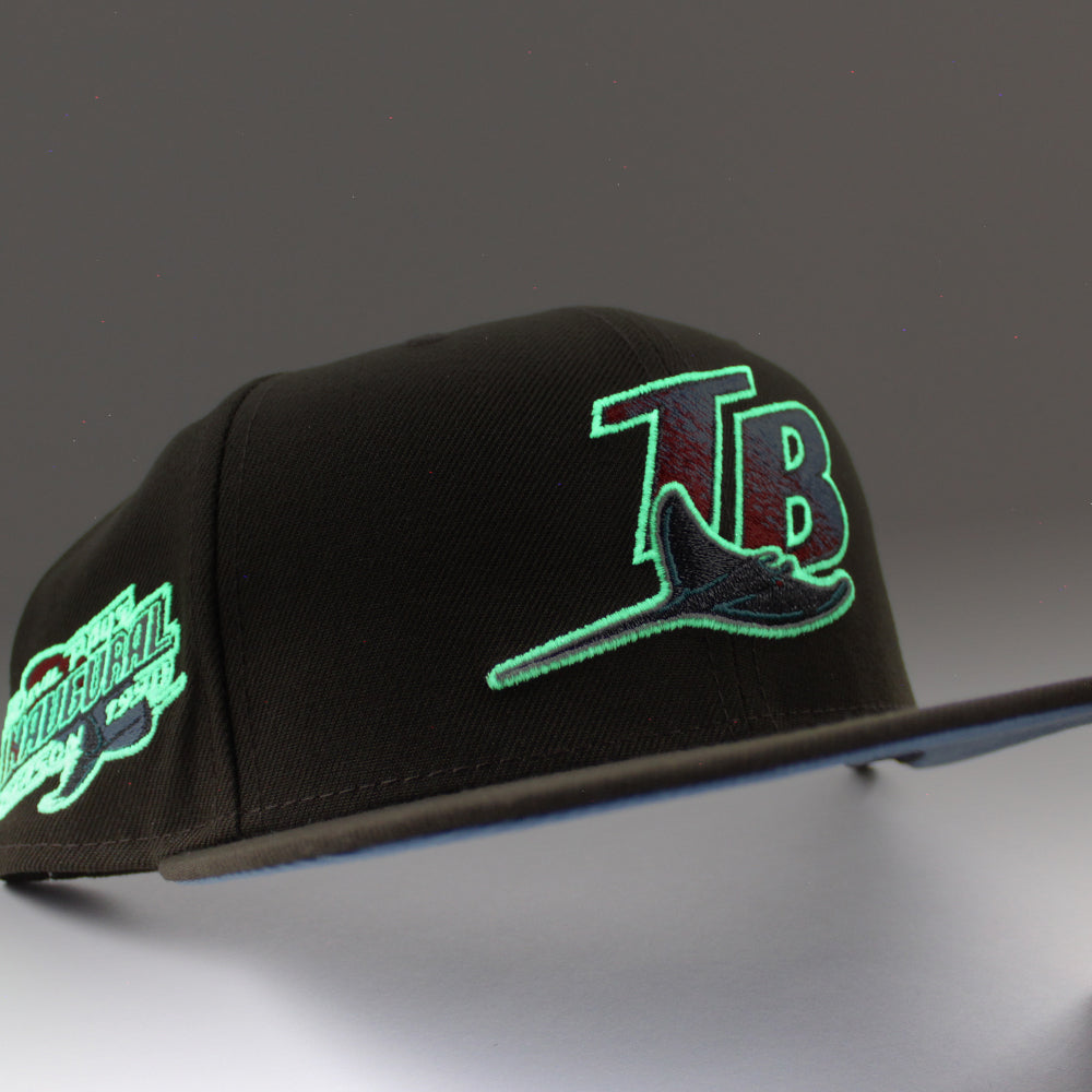 Black Tampa Bay Devil Rays 1998 Inaugural Season New Era Fitted Hat –  Sports World 165