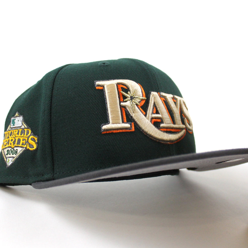 Tampa Bay Devil Rays 2008 World Series New Era 59Fifty Fitted Hat (Gre ...