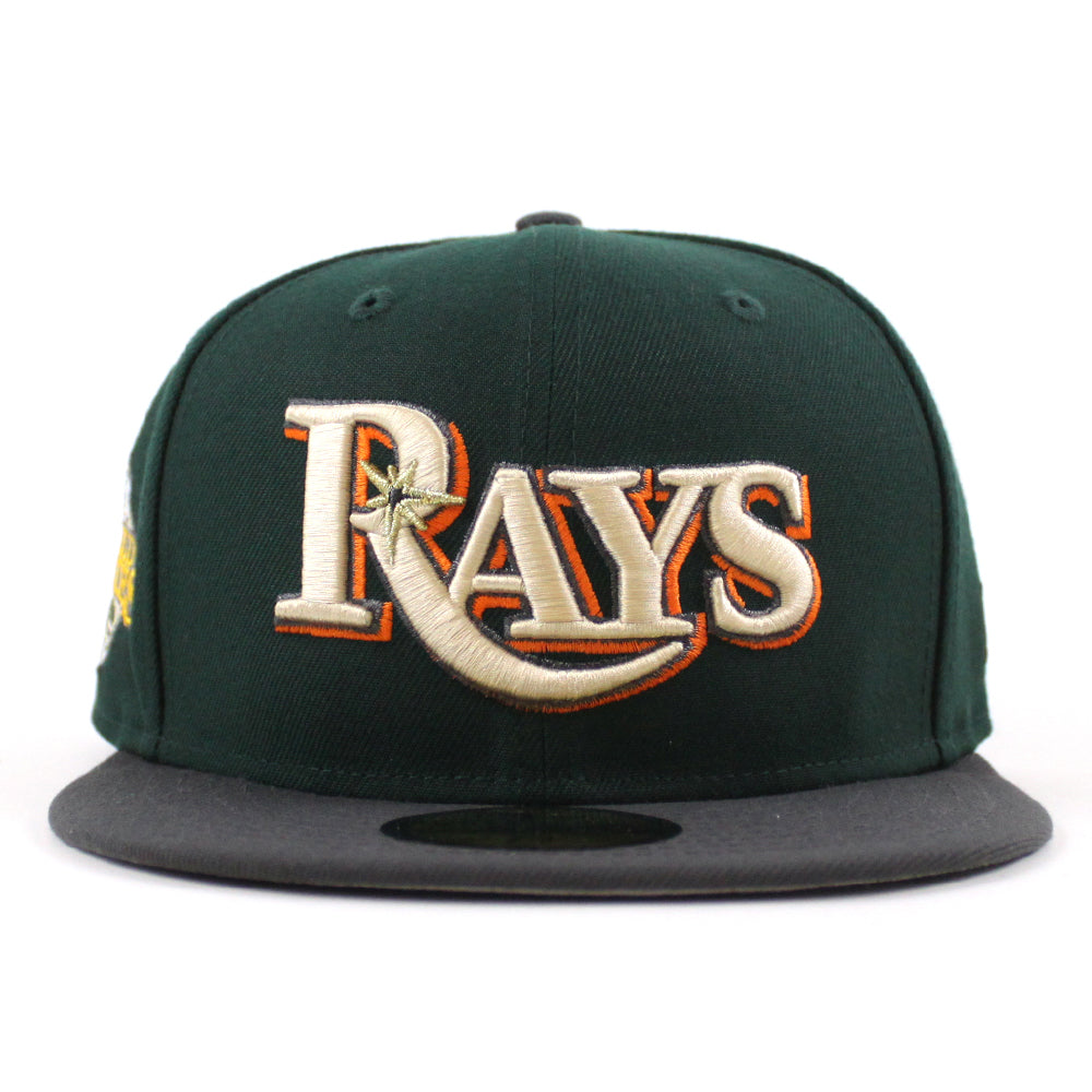Devil Rays Fitted Tampa Bay Devil Rays 2008 World Series New Era 59Fifty Fitted Hat (Gre ...