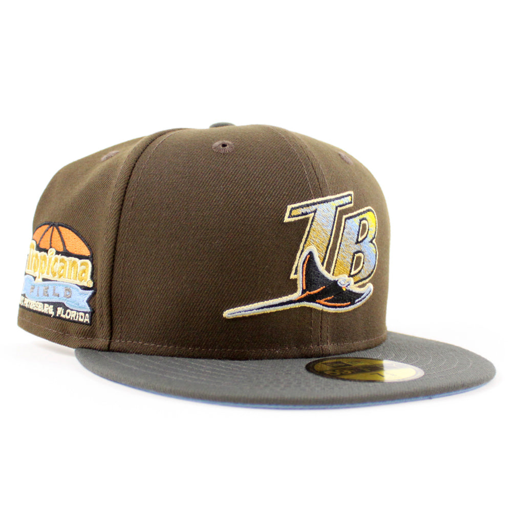 Tampa Bay Devil Rays TROPICANA FIELD New Era 59Fifty Fitted Hat (Walnu ...
