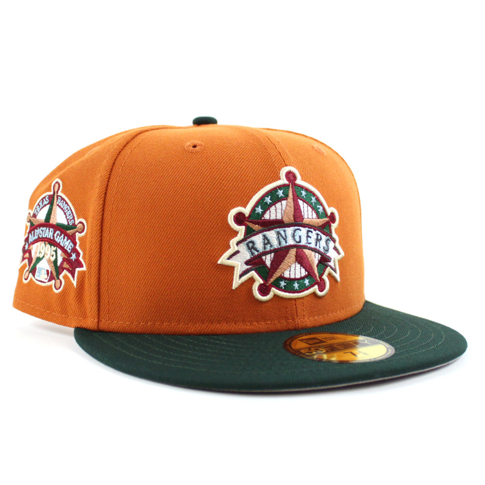 Texas Rangers 1995 All Star Game New Era 59FIFTY Fitted Hat (Navy, Metallic Gold, Gray Under BRIM) 7 3/8