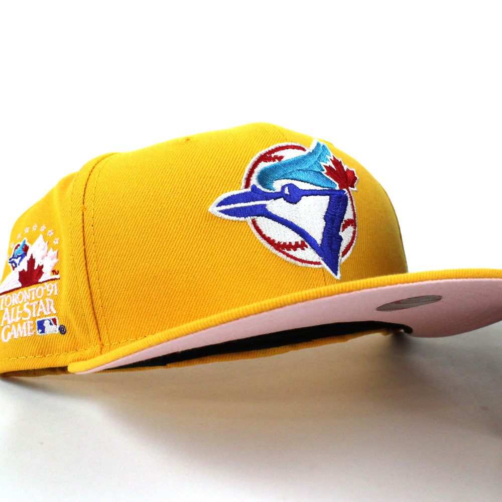 Toronto Blue Jays 1991 All-Star Game New Era 59Fifty Fitted Hat (Yellow  Pink Under Brim)