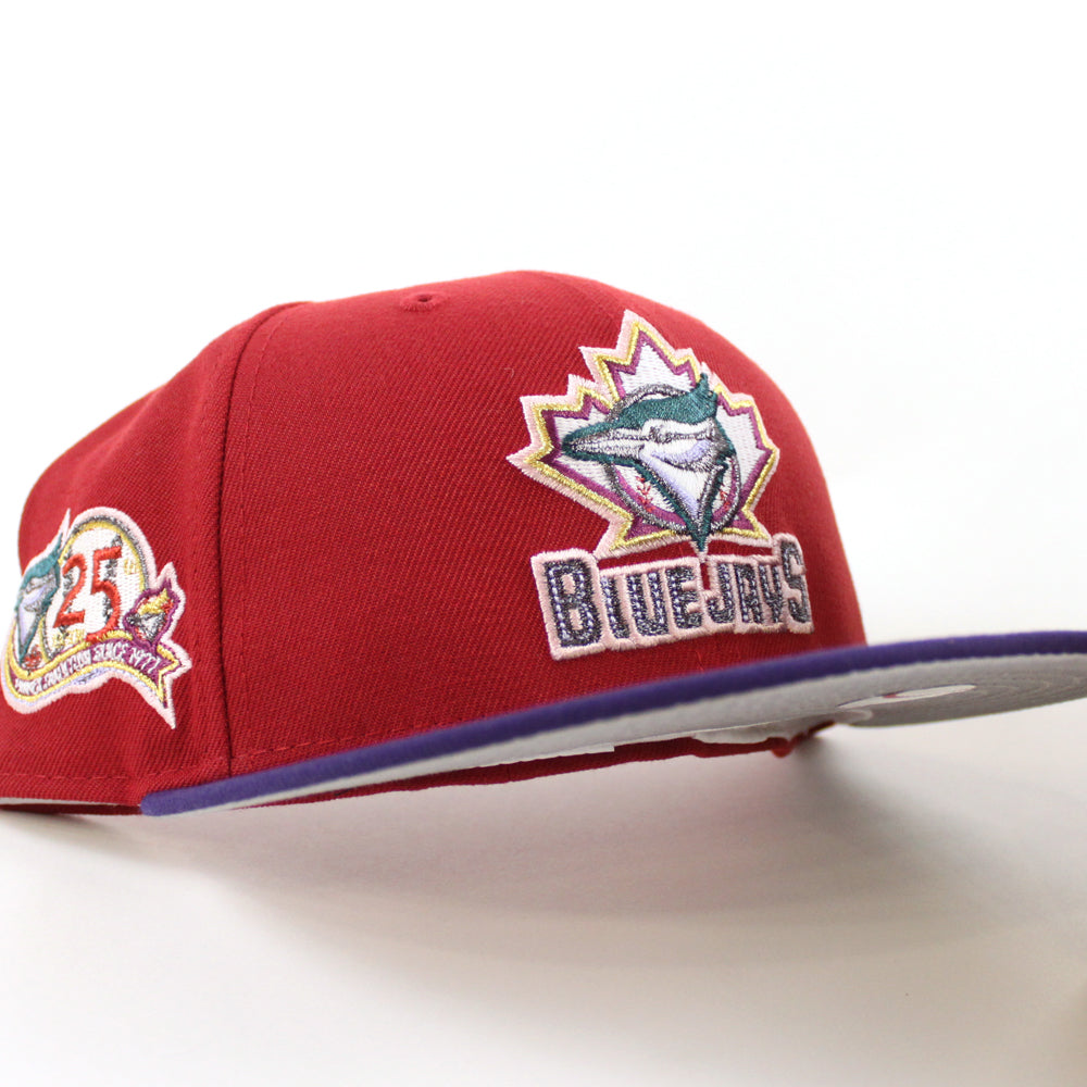 Toronto Blue Jays 25th Anniversary New Era 59Fifty Fitted Hat (Pinot R –  ECAPCITY