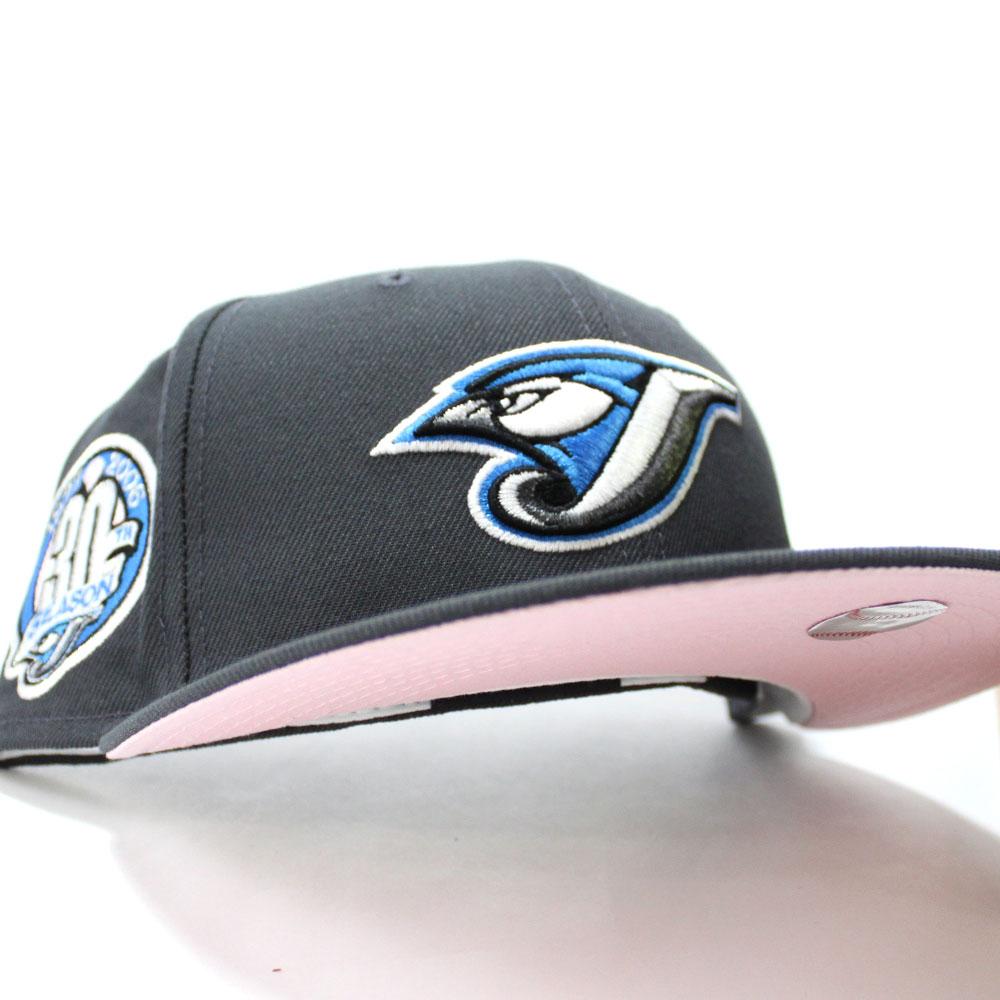 Toronto Blue Jays 30TH Anniversary New Era 59Fifty Fitted Hat V2 (Gray Pink  Under Brim)