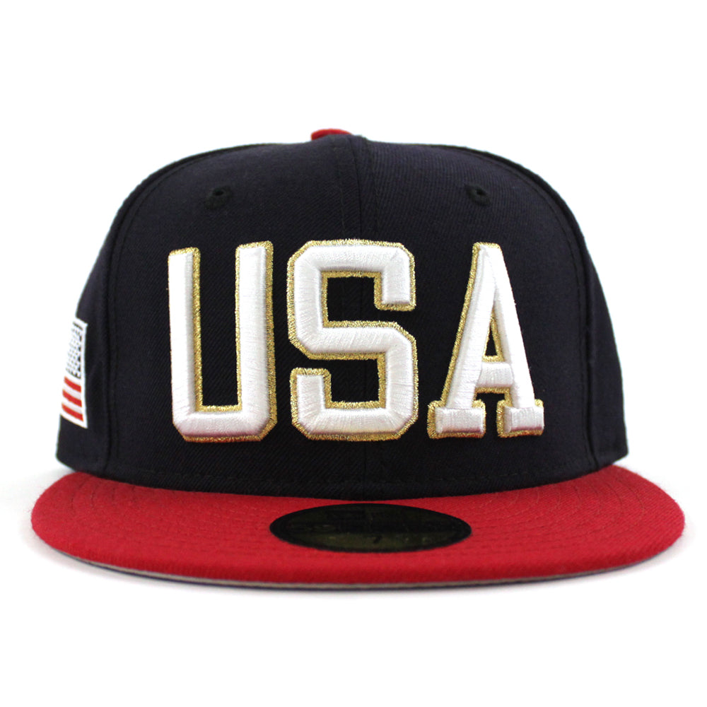 Usa olympic fitted hat clearance