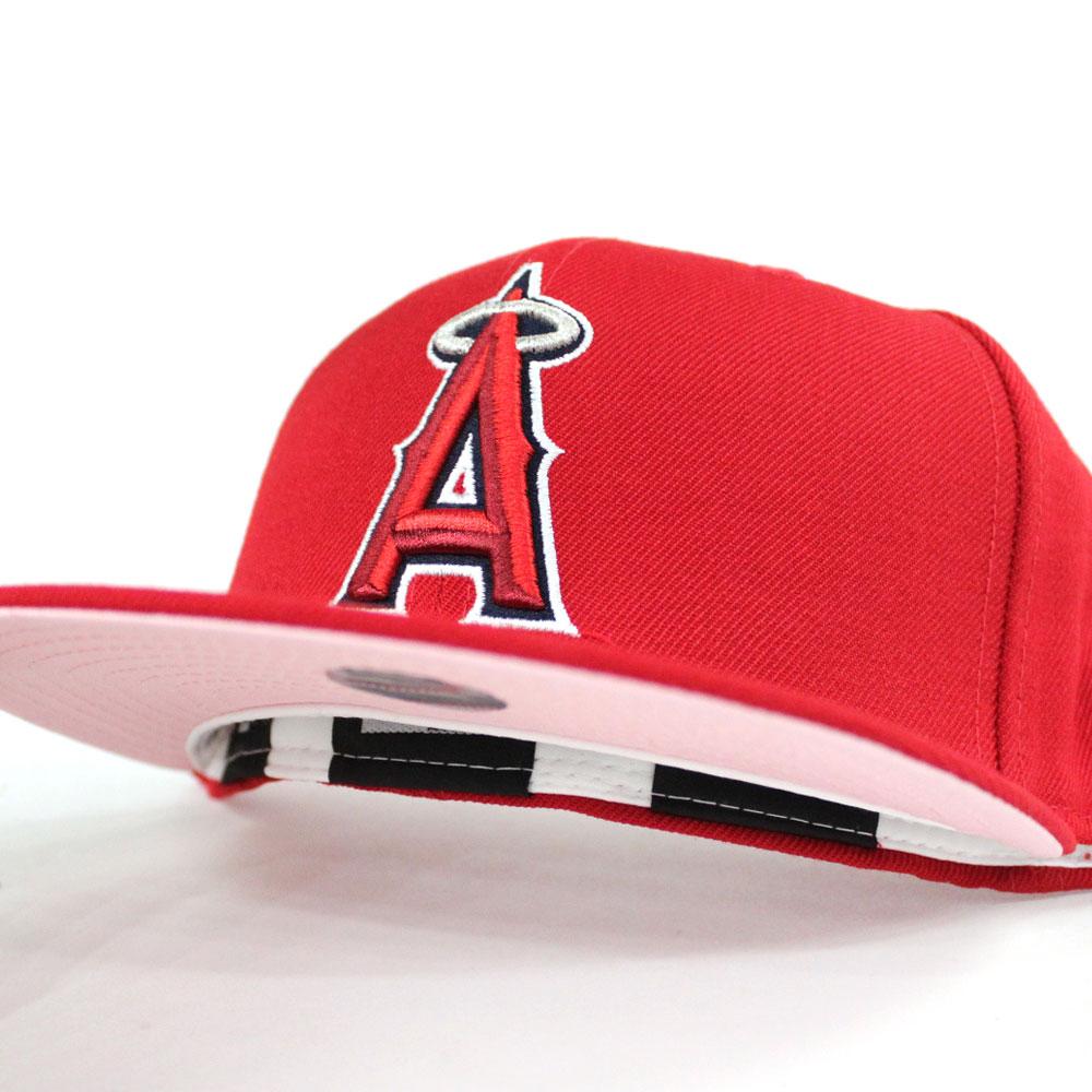 Anaheim Angels New Era 59Fifty Fitted Hat (Team Color Pink