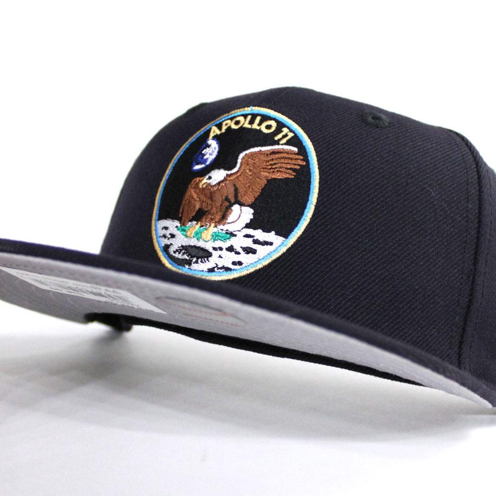 Apollo 11 50th Anniversary New Era 59Fifty Fitted Hat Navy Green Under Brim Astros New Era Caps Green Under Visor Fitteds ECAPCITY
