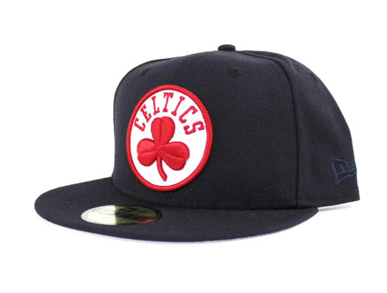 BOSTON CELTICS New Era 59Fifty Fitted Hat Red Sox Color Way Navy Red ECAPCITY