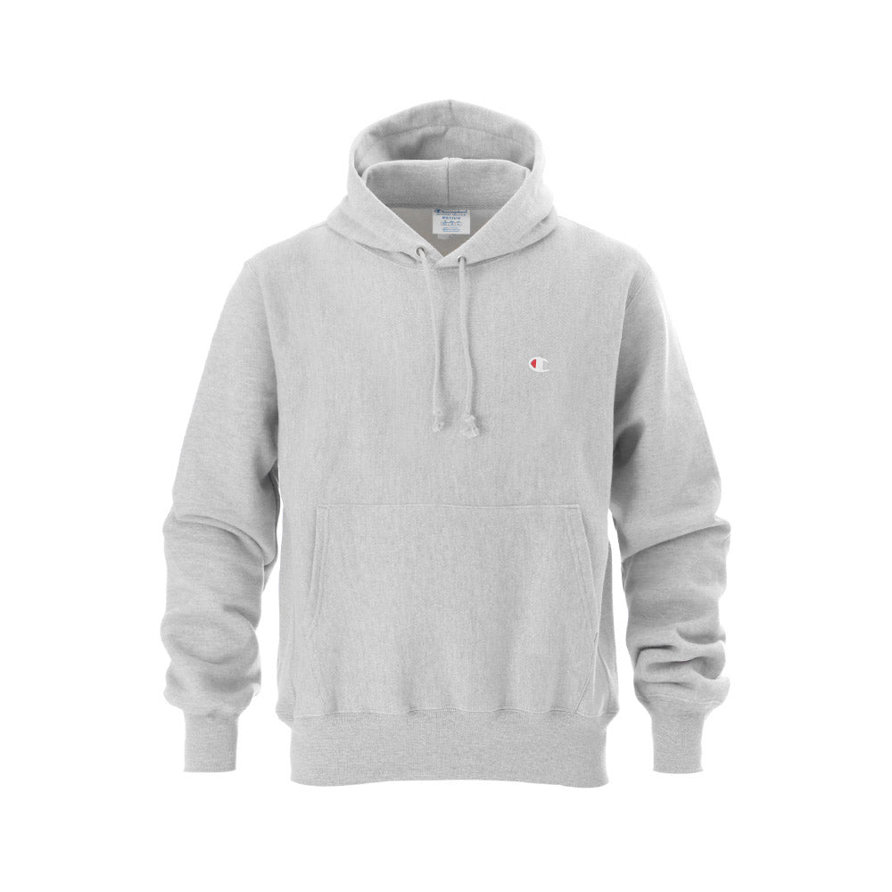 skammel Enig med Lydig CHAMPION REVERSE WEAVE LOGO PULL OVER HOODIE (GRAY) – ECAPCITY