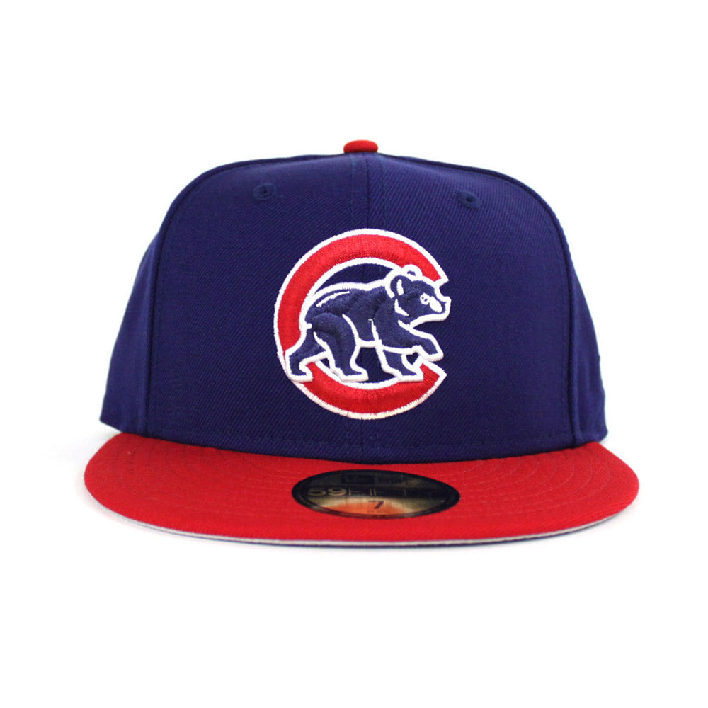 Chicago Cubs New Era 59Fifty Fitted Hat (Jordan Top 3 Gray Under
