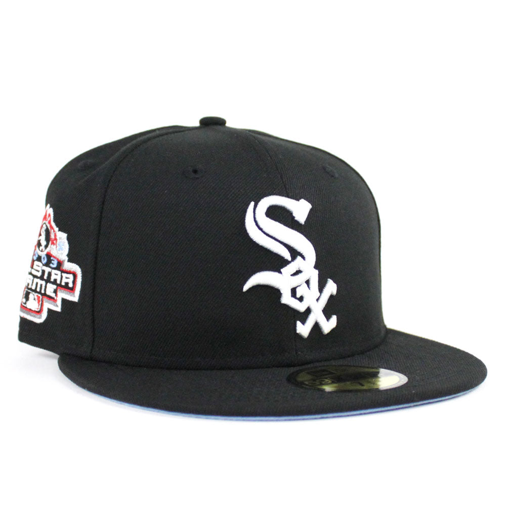 Chicago White Sox 2003 All Star Game New Era 59Fifty Fitted Hat (Black Sky  Blue Under Brim)