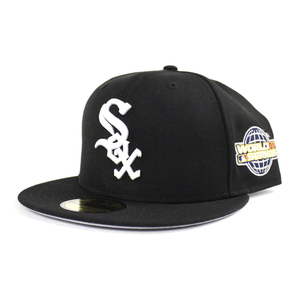 black and white mlb hats