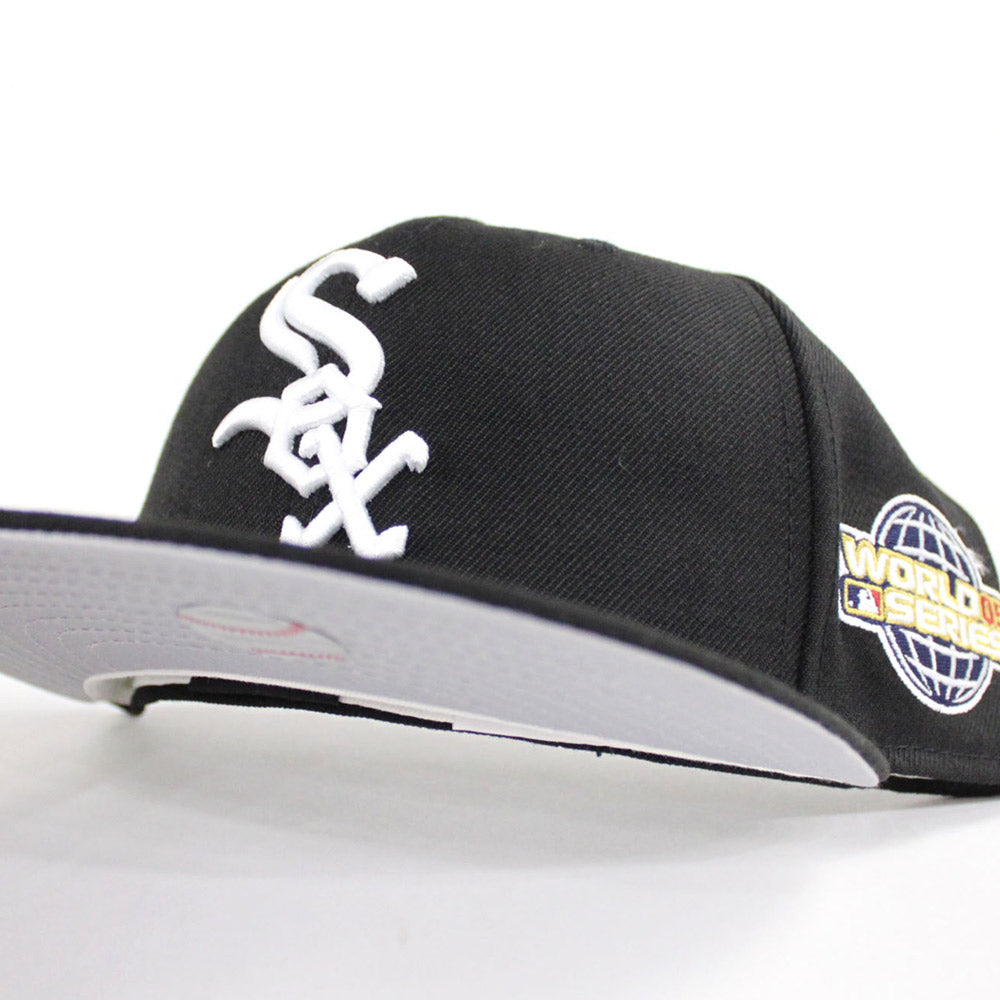 Chicago White Sox New Era Fitted 59Fifty Hats (2005 WORLD SERIES PATCH GRAY  UNDER BRIM) ‚Äì WhiteSox Side Patch Fitteds ‚Äì Custom 59Fifty Caps –  ECAPCITY