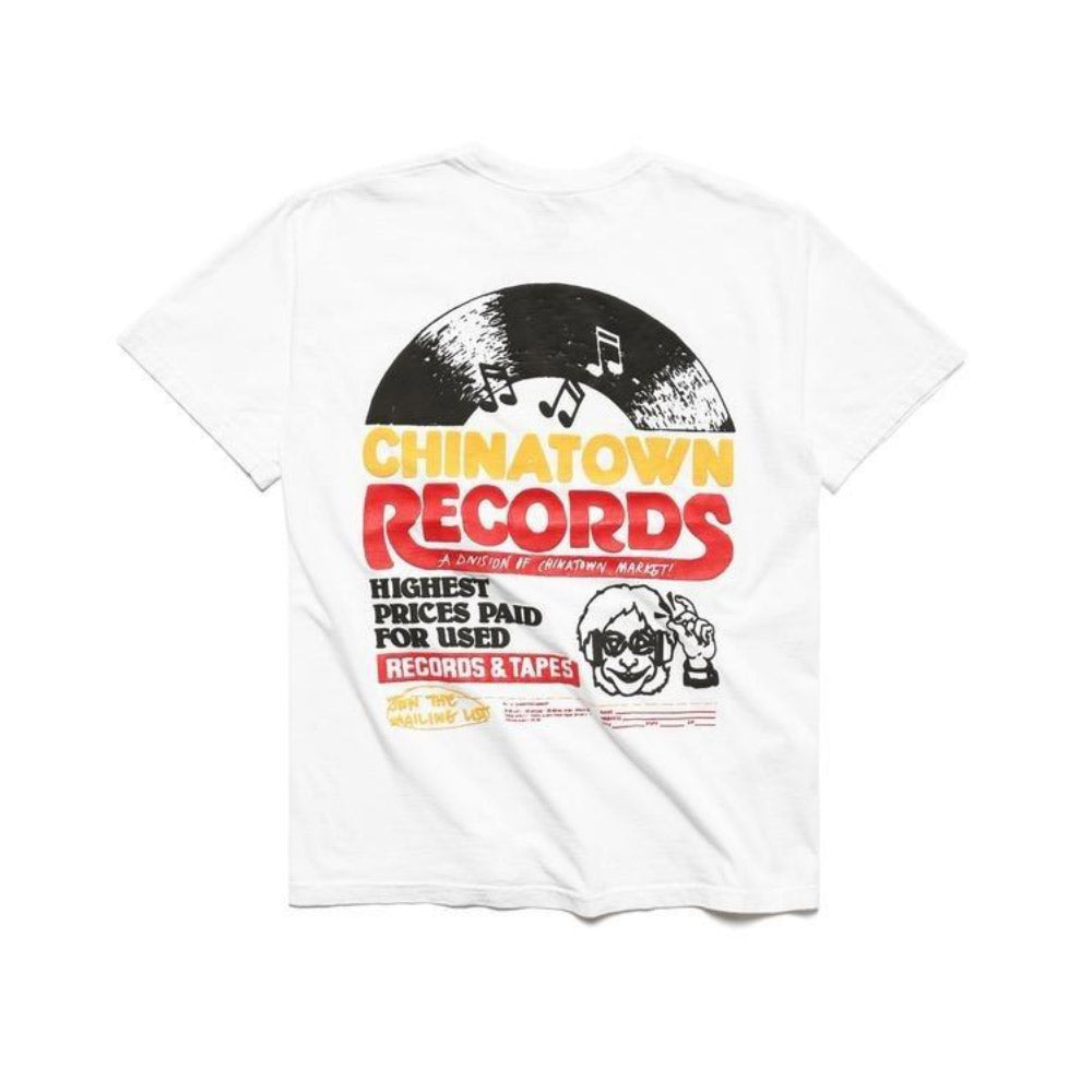 Chinatown Market CHINATOWN RECORDS T-SHIRT (White) - The