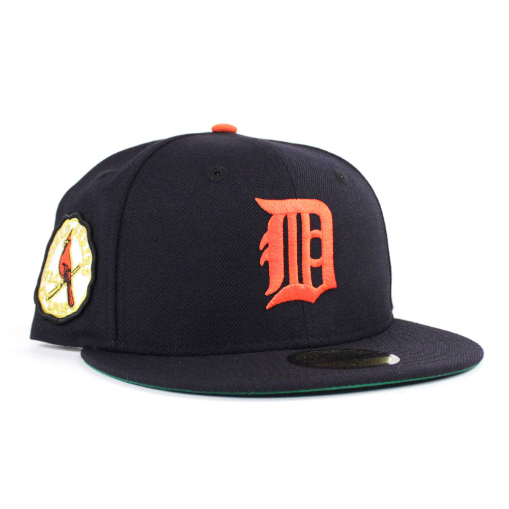 Detroit Tigers New Era Custom Navy Pinwheel Side Patch 59FIFTY Fitted Hat, 7 1/2 / Navy