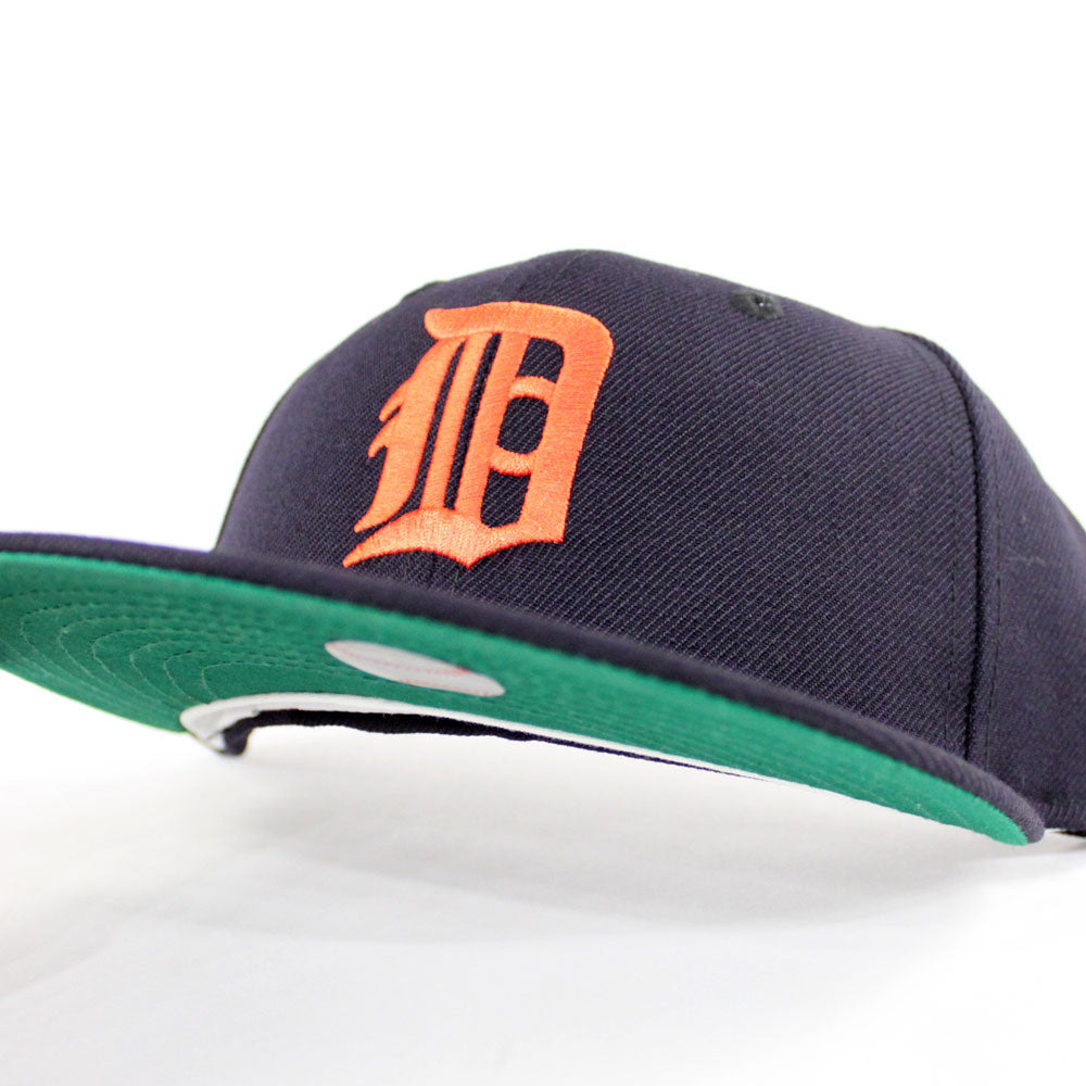 Detroit Tigers 1934 World Series New Era 59Fifty Fitted Hat (Orange Navy  Green Under Brim)
